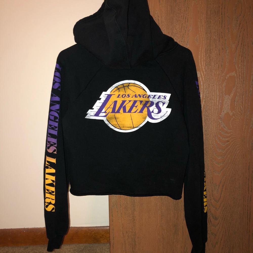Cropped Los Angeles Lakers Hoodie